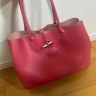 ロンシャン(LONGCHAMP)の美品★ロンシャン　レザートートバッグ(トートバッグ)