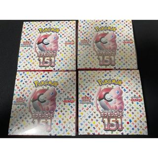 ポケモン(ポケモン)のポケモンカード ポケモンカード151 シュリンク付き 未開封 4BOX(Box/デッキ/パック)