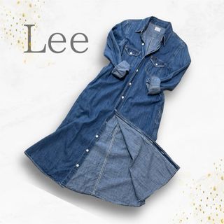 Lee - 美品　Lee ロング　ワンピース　デニム　マキシ　シャツワンピース　ヴィンテージ