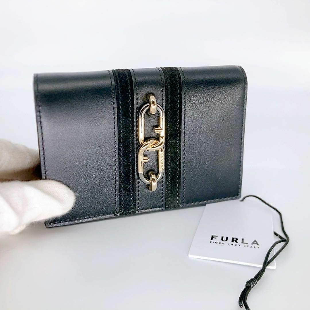 Furla(フルラ)の✨未使用✨FURLA シレナ 3つ折り財布　コンパクトウォレット　ブラック レディースのファッション小物(財布)の商品写真