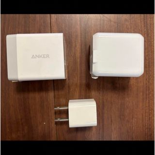 アンカー(Anker)の充電器アダプタ　3セット(バッテリー/充電器)