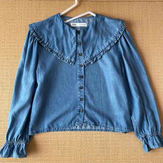 ザラ(ZARA)のZARA★ザラ★ビッグカラーブラウス(シャツ/ブラウス(長袖/七分))