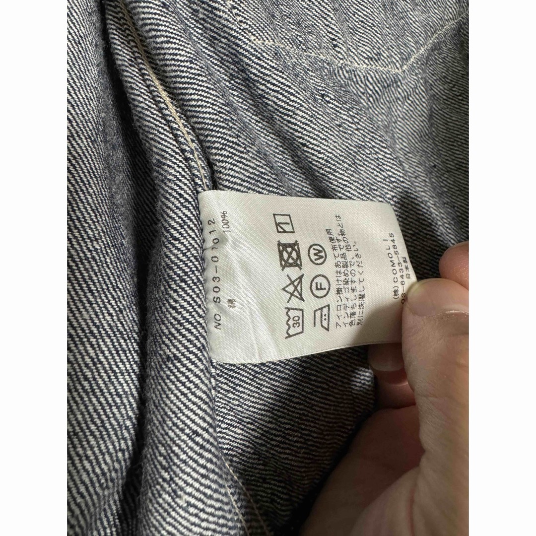 COMOLI(コモリ)の【最安値】COMOLI デニムジャケット サイズ1 メンズのジャケット/アウター(Gジャン/デニムジャケット)の商品写真