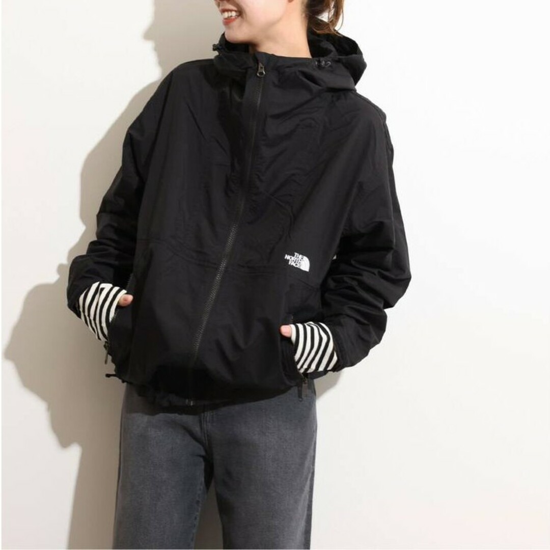 THE NORTH FACE(ザノースフェイス)の未使用【THE NORTH FACE】 コンパクトジャケット ブラック Mサイズ レディースのジャケット/アウター(ナイロンジャケット)の商品写真