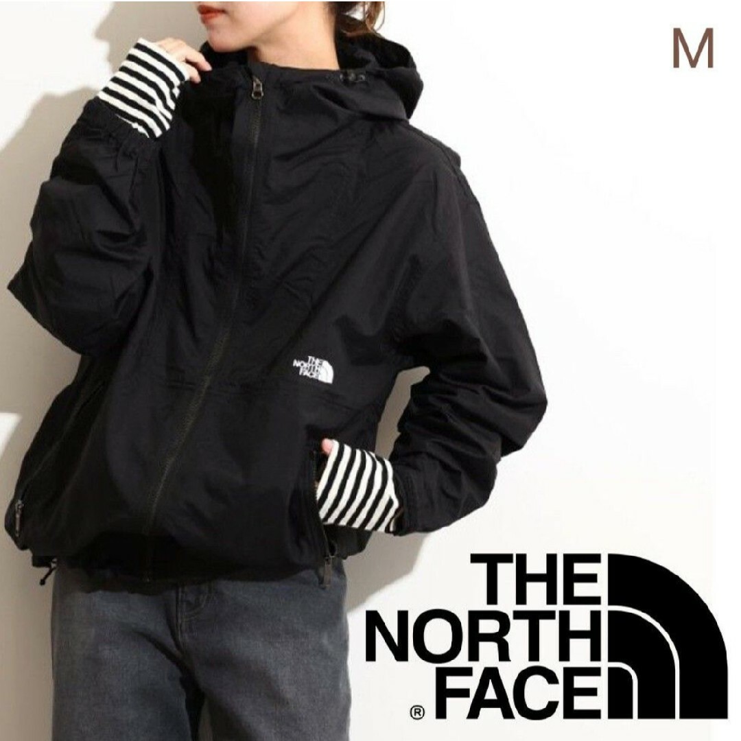 THE NORTH FACE(ザノースフェイス)の未使用【THE NORTH FACE】 コンパクトジャケット ブラック Mサイズ レディースのジャケット/アウター(ナイロンジャケット)の商品写真