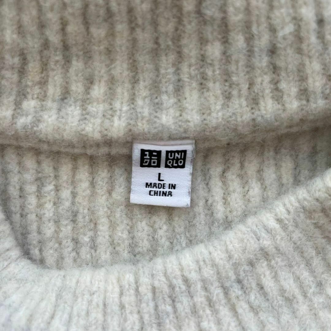 UNIQLO(ユニクロ)の美品　UNIQLO　クルーネックセーター 　グレー　ゆったりシルエット　上品　◎ レディースのトップス(ニット/セーター)の商品写真