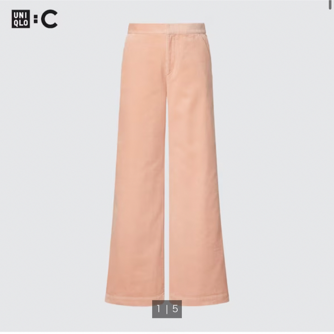 UNIQLO(ユニクロ)のユニクロシー　UNIQLO:C コーデュロイパンツ　ピンク レディースのパンツ(カジュアルパンツ)の商品写真