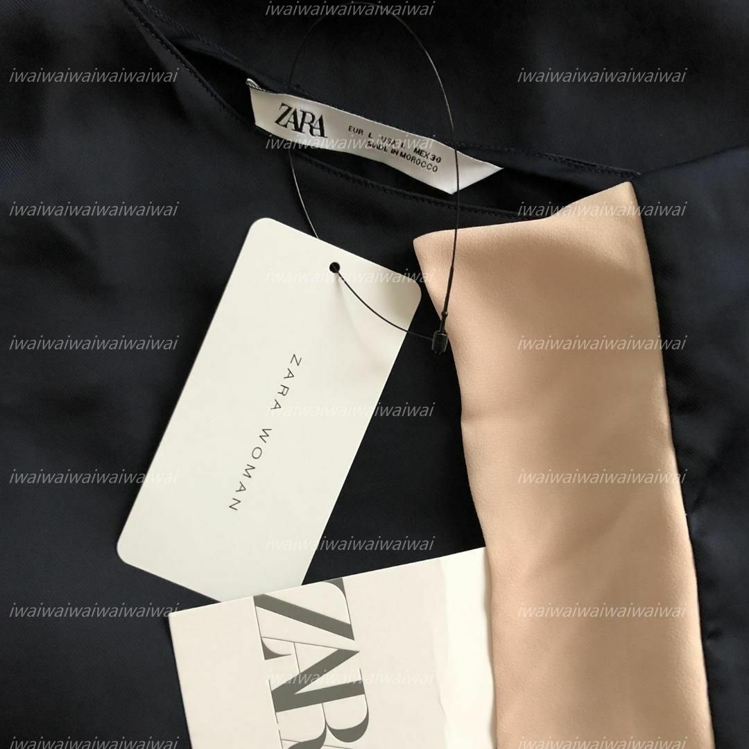 ZARA(ザラ)の新品 ZARA M ツートンカラートップス レディースのトップス(シャツ/ブラウス(半袖/袖なし))の商品写真