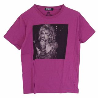 ヒステリックグラマー(HYSTERIC GLAMOUR)のHYSTERIC GLAMOUR ヒステリックグラマー 0203CT20 COURTNEY LOVE コートニーラブ フォト プリント 半袖 Tシャツ ピンク系 M【中古】(シャツ)