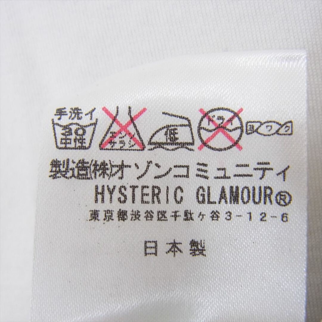 HYSTERIC GLAMOUR(ヒステリックグラマー)のHYSTERIC GLAMOUR ヒステリックグラマー 0614CT01 Rolling Stones ローリングストーンズ プリント 半袖 Tシャツ ホワイト系 M【中古】 メンズのトップス(シャツ)の商品写真