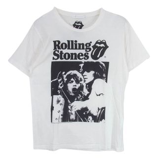 ヒステリックグラマー(HYSTERIC GLAMOUR)のHYSTERIC GLAMOUR ヒステリックグラマー 0614CT01 Rolling Stones ローリングストーンズ プリント 半袖 Tシャツ ホワイト系 M【中古】(シャツ)