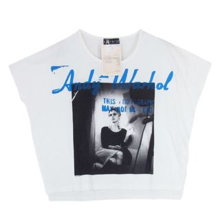 ヒステリックグラマー(HYSTERIC GLAMOUR)のHYSTERIC GLAMOUR ヒステリックグラマー 0351CT12 Andy Warhol アンディウォーホル プリント 半袖 カットソー Tシャツ ホワイト系 FREE【新古品】【未使用】【中古】(シャツ)