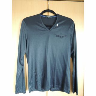 GILEVANS Ｖネック　ロングTシャツ(薄素材で軽快・リヨセル60＆綿40％(Tシャツ/カットソー(七分/長袖))
