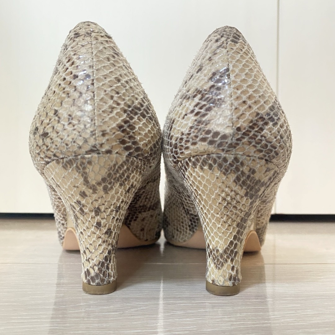 DIANA - 《美品》ダイアナ パイソン柄 パンプス ウェッジソール DIANA - 《美品》ダイアナ パイソン柄 パンプス ウェッジソール