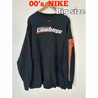 ナイキ(NIKE)のNIKE ナイキ　ロンT カットソー　長袖T カレッジT アメフト　00's古着(Tシャツ/カットソー(七分/長袖))