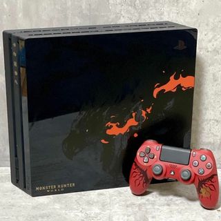 プレイステーション4(PlayStation4)の希少 PS4Pro モンスターハンター リオレウスエディション 限定版 本体(家庭用ゲーム機本体)