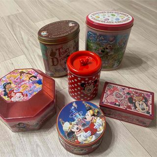 ディズニー(Disney)のディズニーリゾート　お菓子缶　6点まとめ売り(キャラクターグッズ)