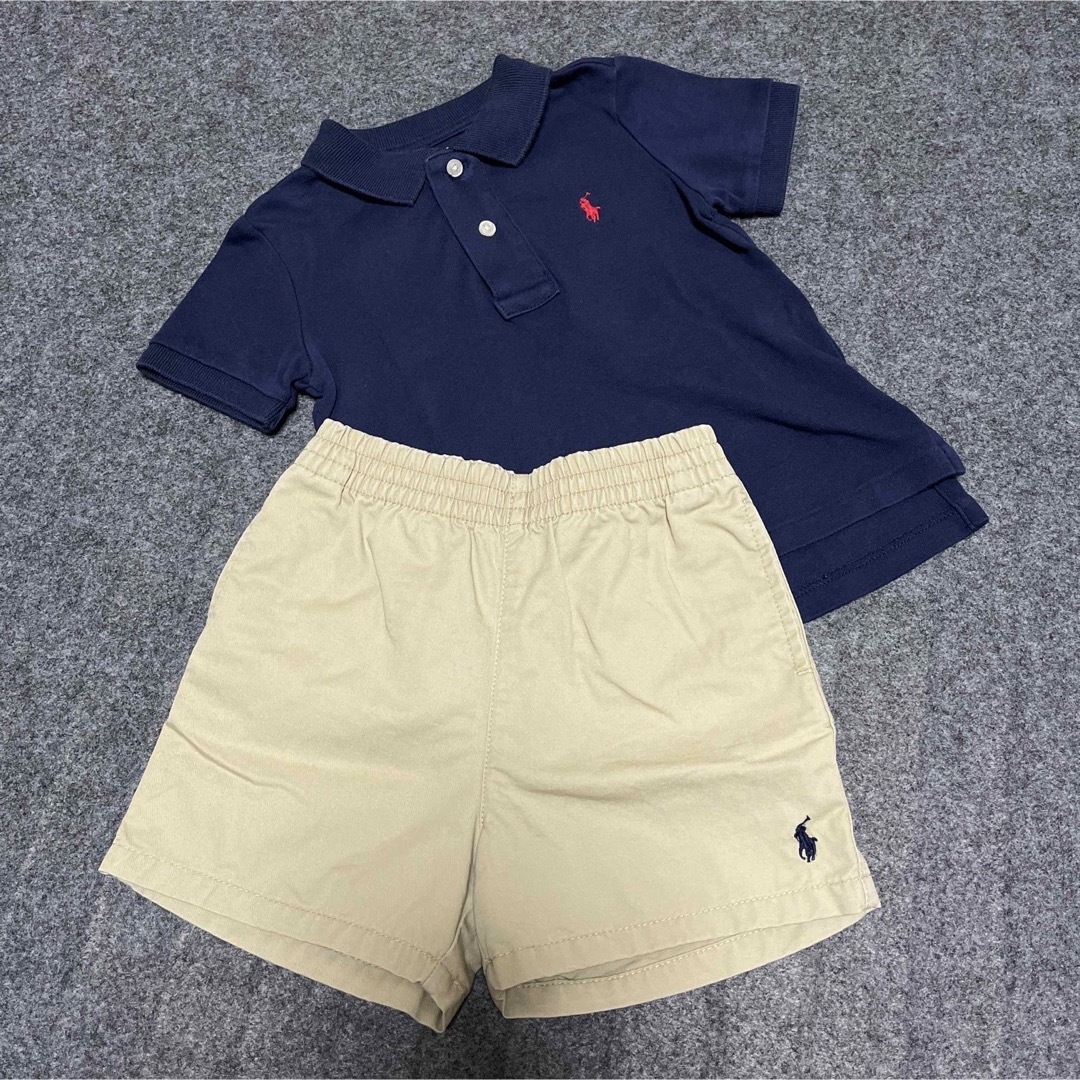 Ralph Lauren(ラルフローレン)のラルフローレン　ベビー服　上下セット　80cm キッズ/ベビー/マタニティのベビー服(~85cm)(Ｔシャツ)の商品写真