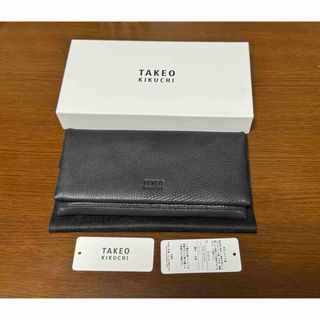 タケオキクチ(TAKEO KIKUCHI)のTAKEO KIKUCHI タケオキクチ 長財布 メンズ ロビン 紺本革 レザー(長財布)