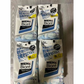 ビオレ(Biore)のメンズビオレ 洗顔シート 清潔感のある石けんの香り 卓上用 38枚　4個セット(制汗/デオドラント剤)