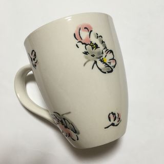 キャスキッドソン(Cath Kidston)のマグカップ キャスキッドソン スキャッタードコスモス  花 秋桜(グラス/カップ)