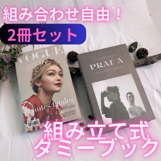 フェイクブック 2冊セット 洋書 ダミーブック イミテーションブック(置物)