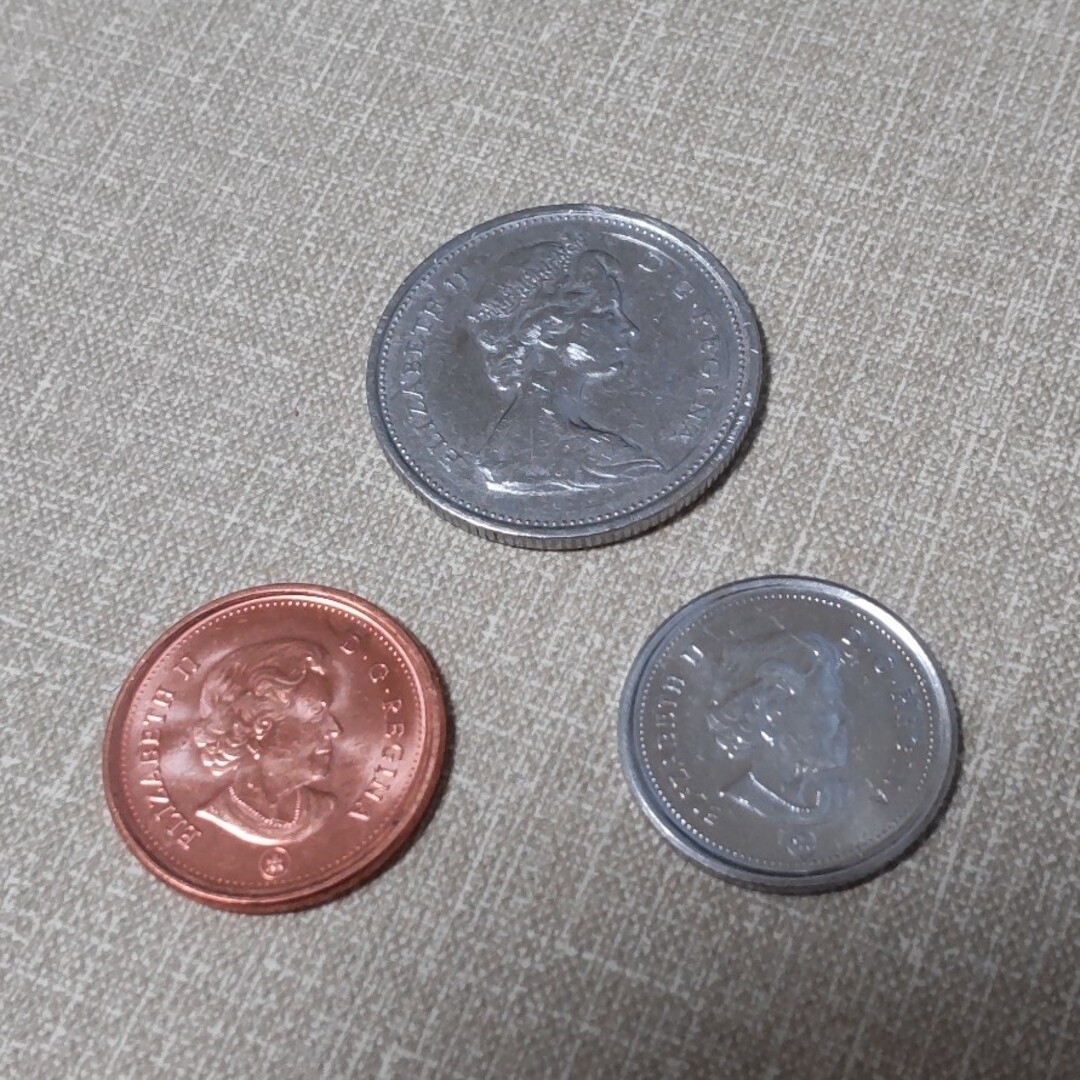 【 外国硬貨 】カナダ硬貨  3種セット エンタメ/ホビーの美術品/アンティーク(貨幣)の商品写真