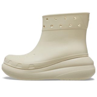 クロックス(crocs)のCrocs crush レインブーツ　ベージュ　未使用品(長靴/レインシューズ)