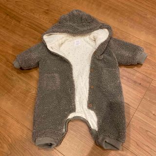 ザラキッズ(ZARA KIDS)のZARA baby クマさん　モコモコ上着　カバーオール(カバーオール)