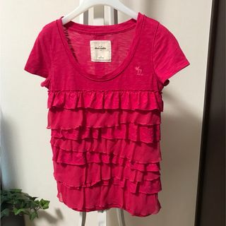 Abercrombie アバクロ Tシャツ ピンク フリル