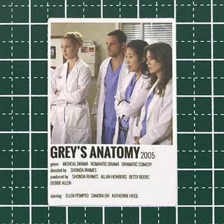 ステッカー 防水　グレイズ・アナトミー 恋の解剖学　Grey's Anatomy(その他)