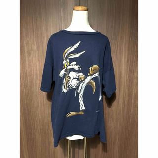 90s USA製 Looney Tunes Wylie Coyote 空手T(Tシャツ/カットソー(半袖/袖なし))