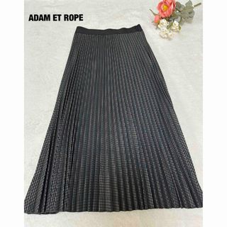 アダムエロぺ(Adam et Rope')のADAM ET ROPE チェックプリーツスカート　未使用(ひざ丈スカート)