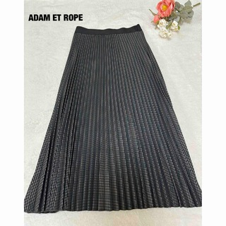 アダムエロぺ(Adam et Rope')のADAM ET ROPE チェックプリーツスカート　未使用(ひざ丈スカート)