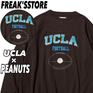 フリークスストア(FREAK'S STORE)のフリークスストア UCLA✕スヌーピー ロンT 刺繍ワッペン デカロゴ ゆるだぼ(Tシャツ/カットソー(七分/長袖))