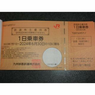 JR九州　株主優待券(鉄道乗車券)
