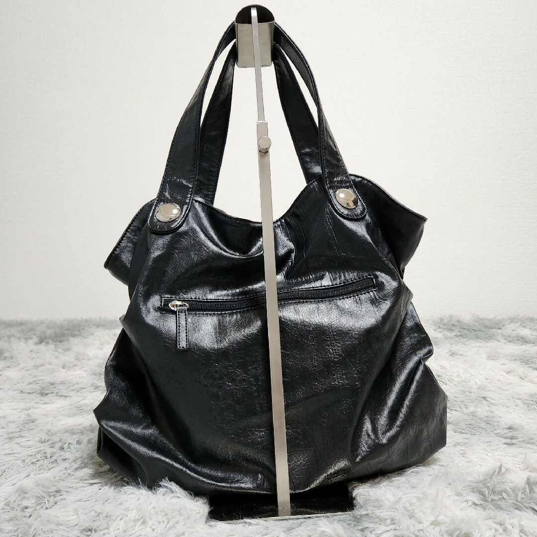 sacai(サカイ)の【希少】Vintage y2k ビジュー ジュエリー レザー トートバッグ ハン レディースのバッグ(トートバッグ)の商品写真