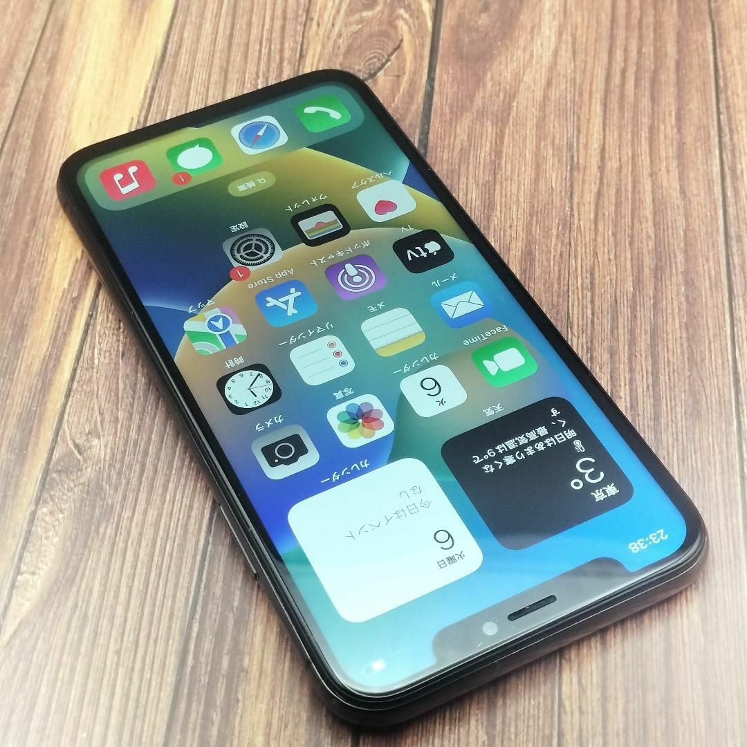 iPhone(アイフォーン)のiPhone X Space Gray 256GB 大容量バッテリー新品交換 スマホ/家電/カメラのスマートフォン/携帯電話(スマートフォン本体)の商品写真