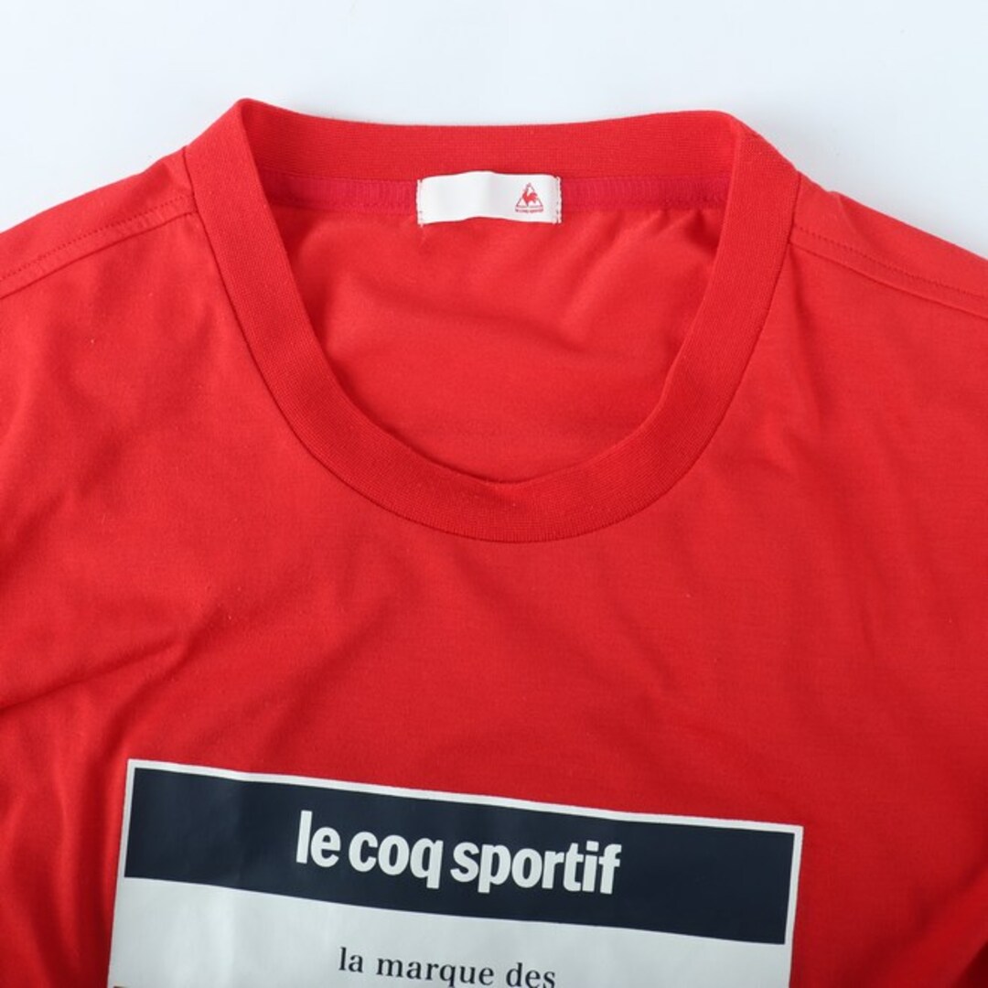 le coq sportif(ルコックスポルティフ)のルコックスポルティフ 半袖Tシャツ ロゴT トリコロール スポーツウエア メンズ Lサイズ レッド le coq sportif メンズのトップス(Tシャツ/カットソー(半袖/袖なし))の商品写真