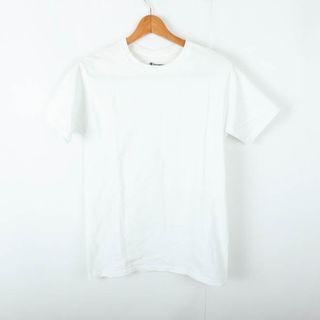 チャンピオン(Champion)のチャンピオン 半袖Tシャツ 無地 コットン スポーツウエア メンズ Sサイズ ホワイト Champion(Tシャツ/カットソー(半袖/袖なし))