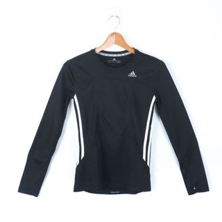 アディダス(adidas)のアディダス 長袖Tシャツ サイドライン ランニングウエア メンズ Sサイズ ブラック adidas(Tシャツ/カットソー(七分/長袖))