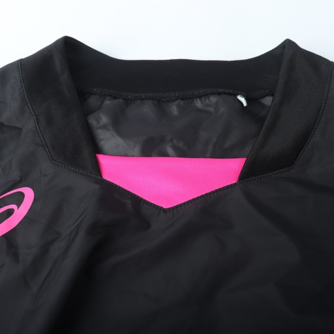 asics(アシックス)のアシックス 半袖Tシャツ ロゴT スポーツウエア メンズ Sサイズ ブラック×ピンク asics メンズのトップス(Tシャツ/カットソー(半袖/袖なし))の商品写真