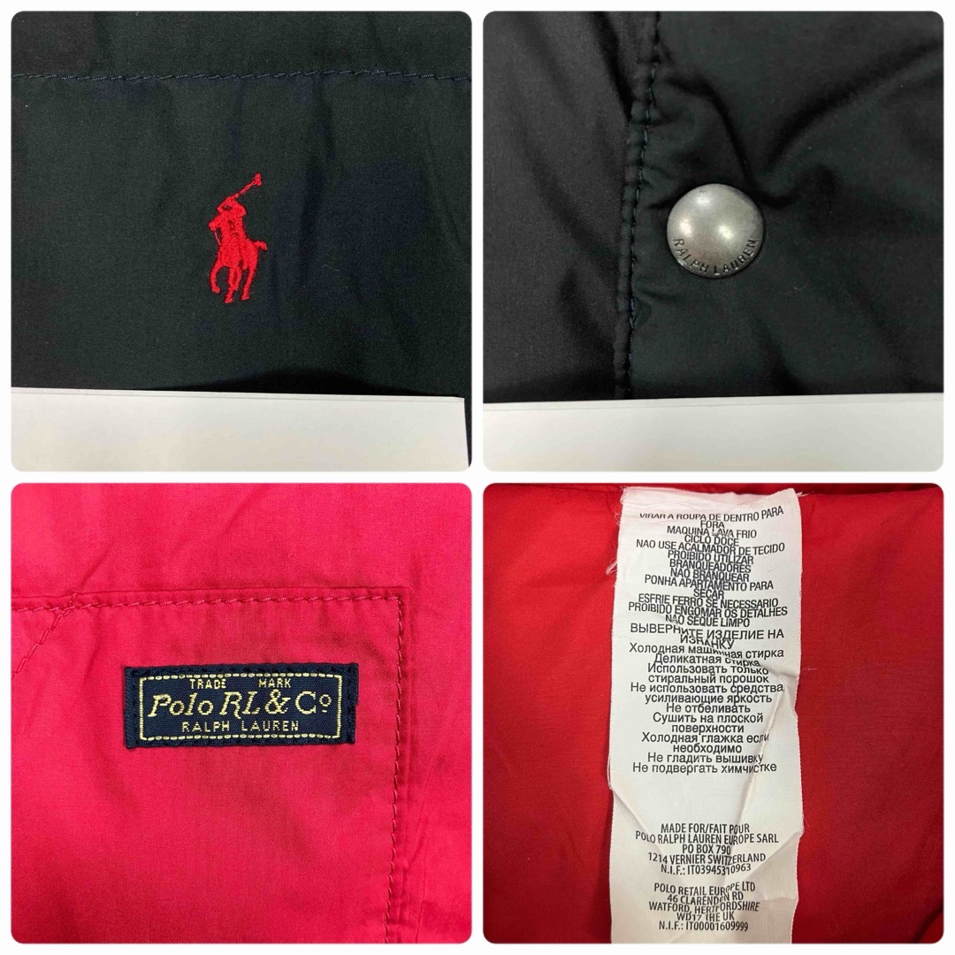 POLO RALPH LAUREN(ポロラルフローレン)のポロラルフローレン リバーシブル ロゴタグ ワンポイント刺繍ロゴ ダウンベスト メンズのジャケット/アウター(ダウンベスト)の商品写真