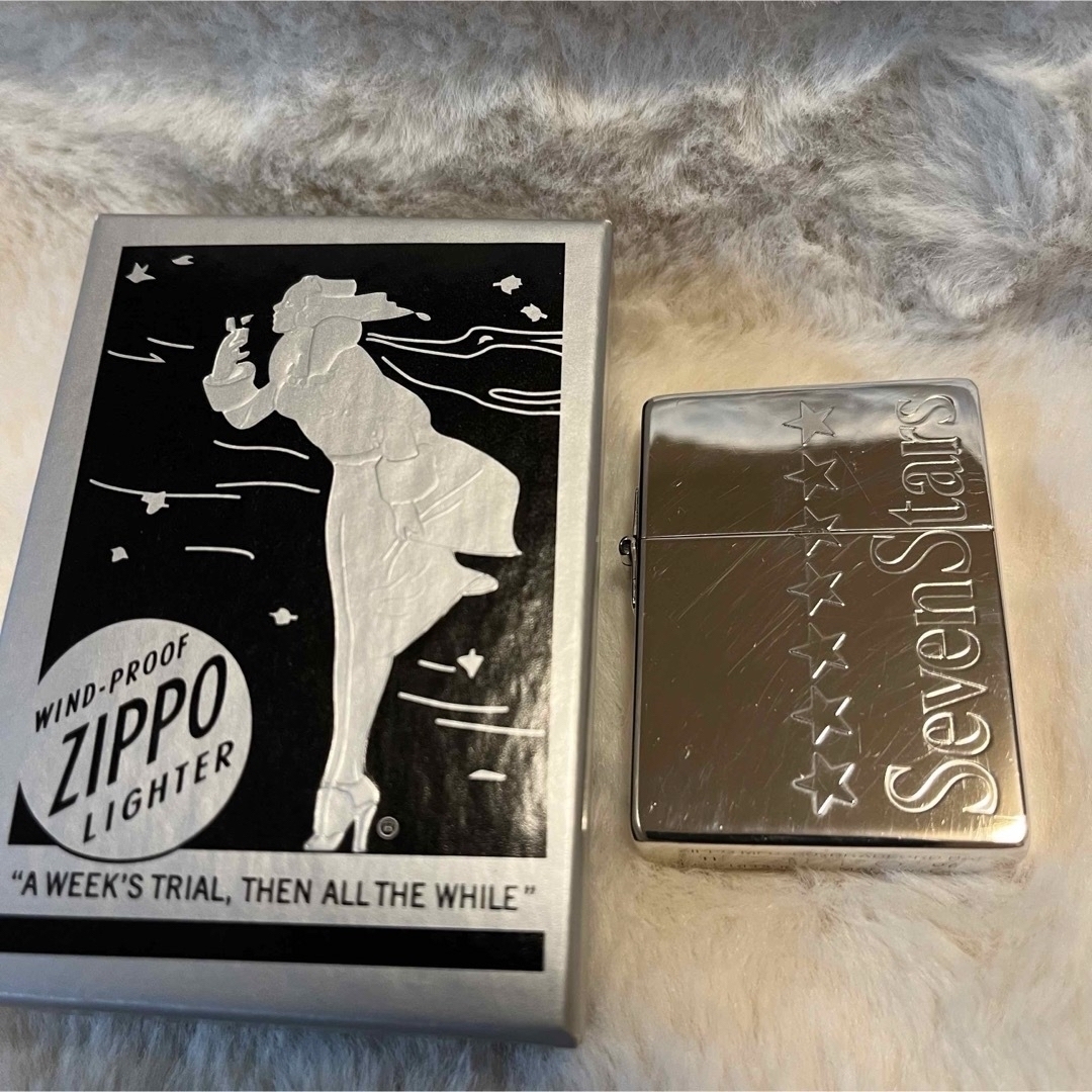 ZIPPO(ジッポー)の【セブンスター】【seven stars】Zippo 燻し1935モデル　非売品 メンズのファッション小物(タバコグッズ)の商品写真