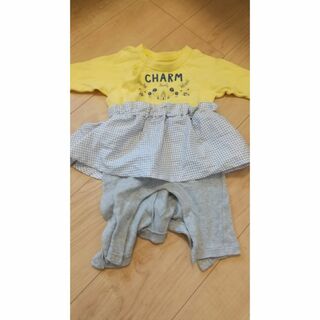 子供服　春服　ロンパース（２着まとめ）(Tシャツ/カットソー)
