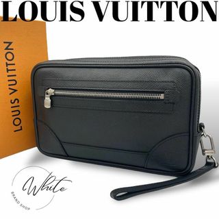 ルイヴィトン(LOUIS VUITTON)の【最上級極美品】ルイヴィトン クラッチバッグ セカンド タイガ 黒 ブラック(セカンドバッグ/クラッチバッグ)