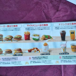 マクドナルド株主優待券(フード/ドリンク券)