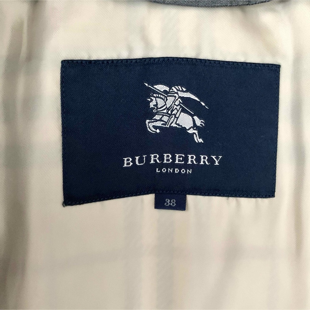 BURBERRY(バーバリー)の【美品】バーバリーロンドン トレンチコート ライナー付 希少カラー グレー M レディースのジャケット/アウター(トレンチコート)の商品写真