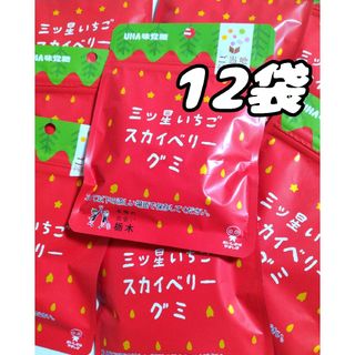 ユーハミカクトウ(UHA味覚糖)のUHA味覚糖ご当地プレミアム　三ツ星いちごスカイベリーグミ　12袋(菓子/デザート)