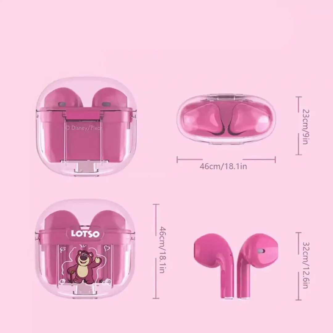 Disney(ディズニー)の【新品未使用】 ワイヤレスイヤホン ミニー ピンク ♡ Bluetooth スマホ/家電/カメラのオーディオ機器(ヘッドフォン/イヤフォン)の商品写真